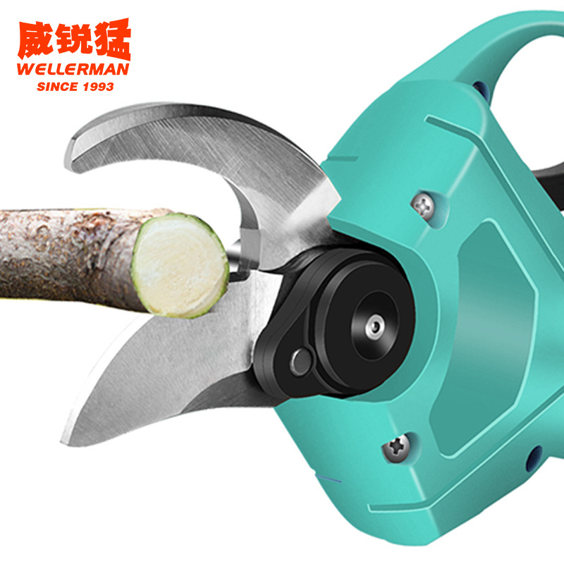 21V Lithium Electric Pruner Cordless Electric Shears For Fruit Battery Pruner Cutting Scissors