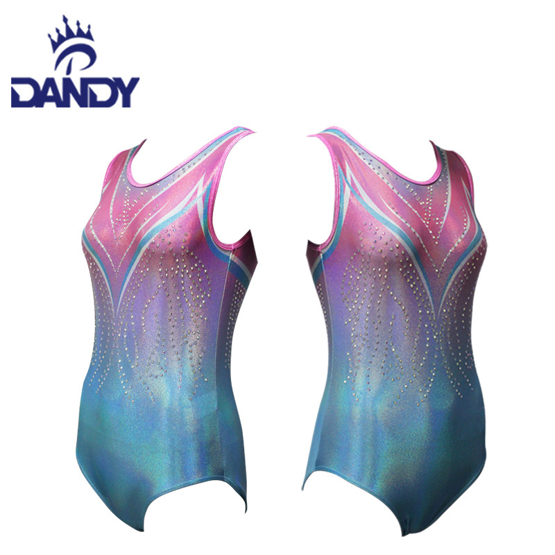 Wholesale custom sublimation adult rhythmic spandex dance leotards gymnastics for girls