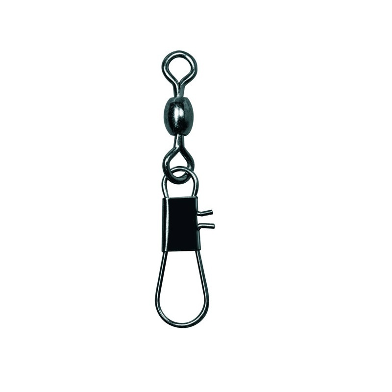 Fish Tackle Fishing Equipment Crane Swivel with Interlock Snap