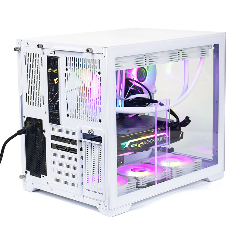 Darkflash C305 Small size Cabinet computer case ATX case computer square pc gaming Full Tempered Glass PC case