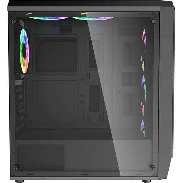 darkFLash Water Square ATX PC Case honeycomb design Gaming Computer Cases Towers With Tempered Glass Office Computer Cases