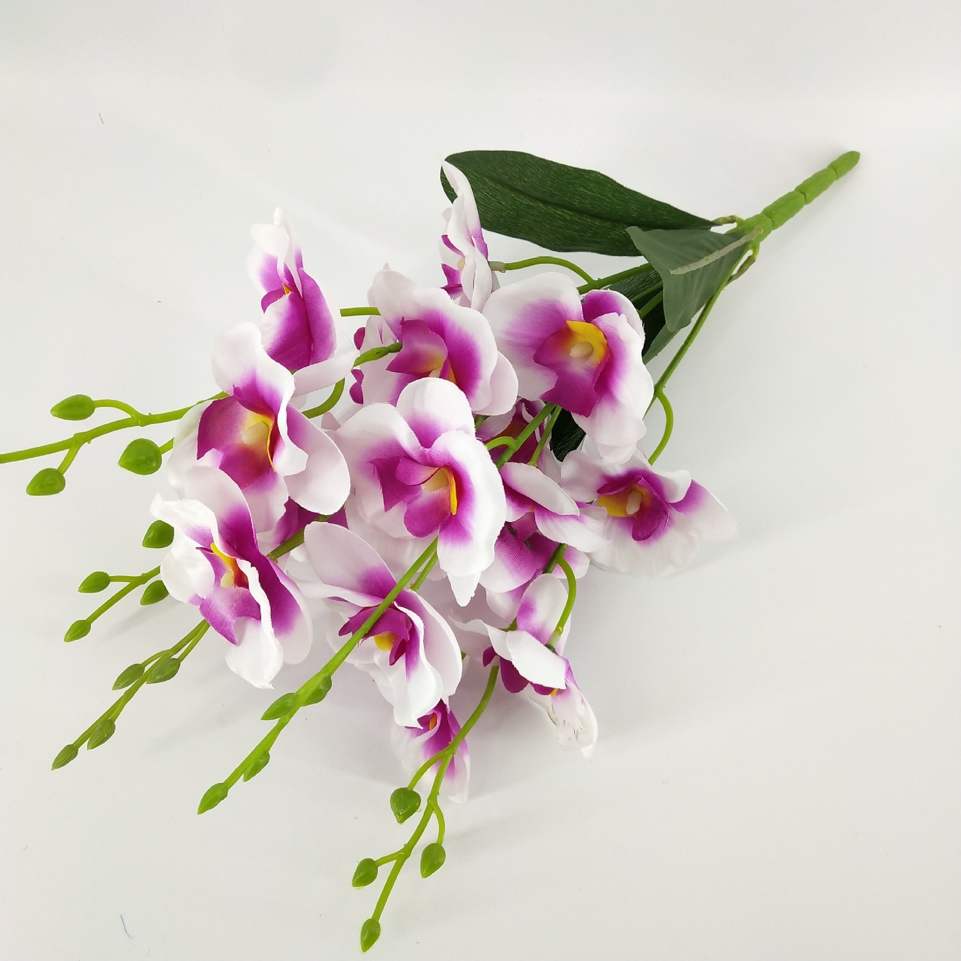 Wholesale cheap 45cm Artificial Orchid Flower Silk Cloth Butterfly Orchid For Home Wedding Table Party Christmas Decoration