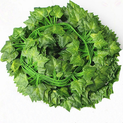 Artificial leaves Simulation creeper wall hanging rattan plastic sweet potato leaves 80 leaves