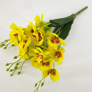 Wholesale cheap 45cm Artificial Orchid Flower Silk Cloth Butterfly Orchid For Home Wedding Table Party Christmas Decoration