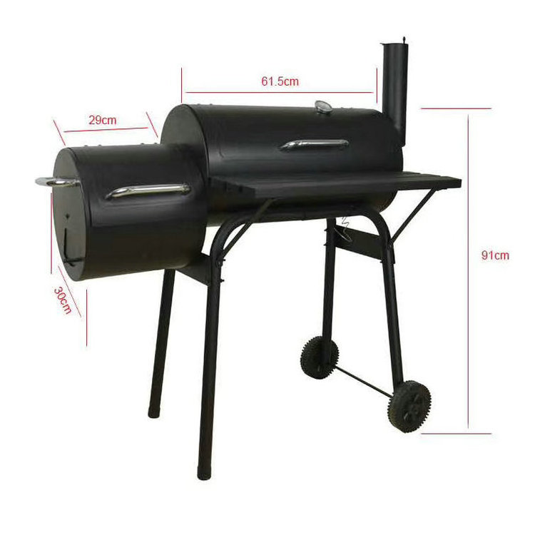 High quality adjustable exhaust chimney thickened sheet portable bbq charcoal grills