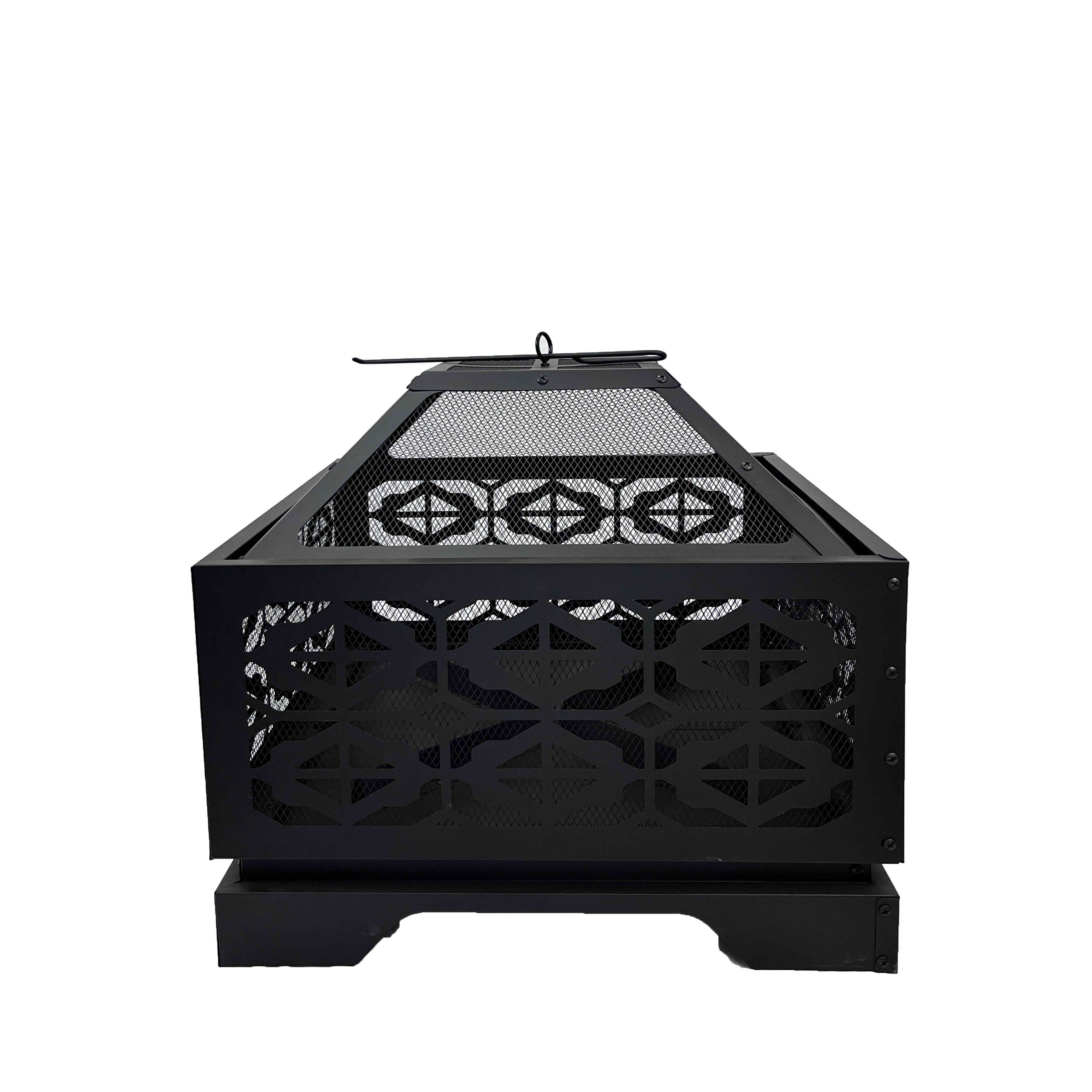 Hot Sale Garden Metal Fire Pit Backyard Outdoor Wood Burning Fire Pit With Cover