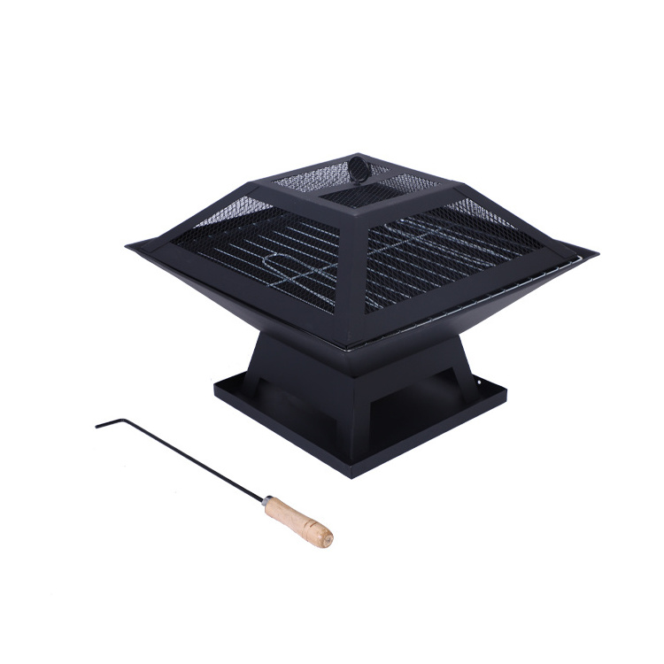 Made in China wood burning fire pit outdoor camping fire pit portable brazier charcoal smokeless metal fireplace