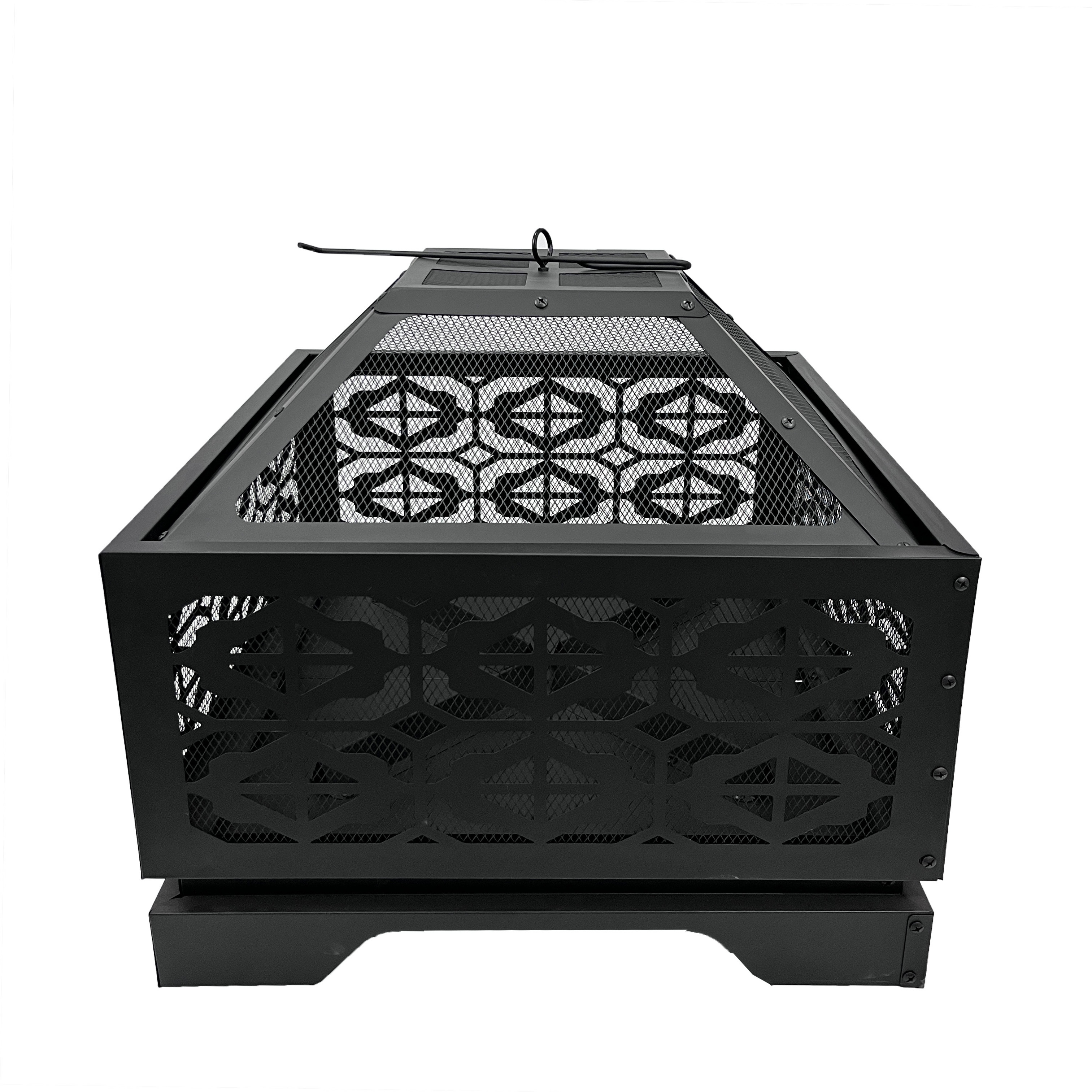 Hot Sale Garden Metal Fire Pit Backyard Outdoor Wood Burning Fire Pit With Cover