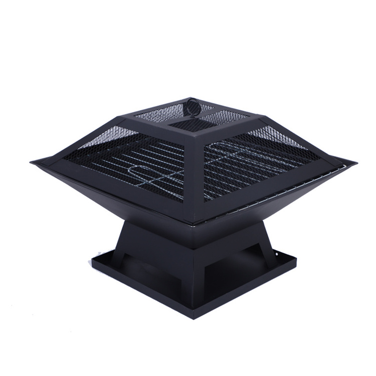 Made in China wood burning fire pit outdoor camping fire pit portable brazier charcoal smokeless metal fireplace