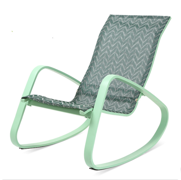 Outdoor custom nordic livingroom leisure lounge chair comfortable floor custom zero heavy rocking chairs