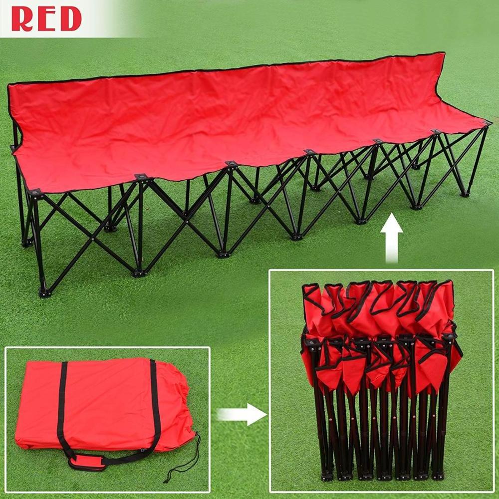 Folding outdoor camping six seats beach custom chair for six persons for club