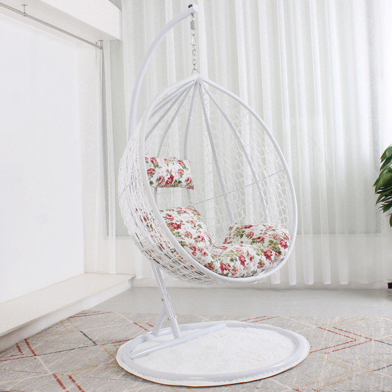 Outdoor Garden Furniture Indoor Modern Patio Steel Tube Travel Hanging Egg Swing Chair