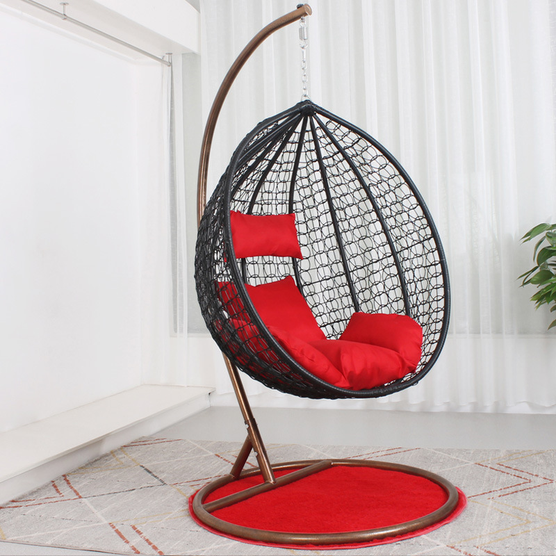 Outdoor Garden Furniture Indoor Modern Patio Steel Tube Travel Hanging Egg Swing Chair