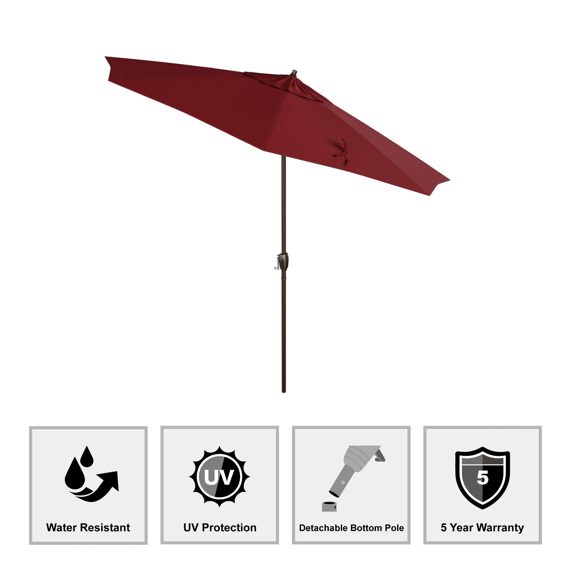 Wholesale Outdoor Windproof 6.6ft Folding Portable Beach Umbrella with Sand Anchor for Patio Garden Beach Pool Backyard