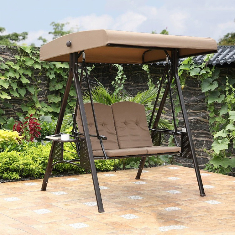 High Quality Wicker Rattan Swing Garden Chair Canopy Beach Aluminum Patio Swings Hanging Swing Chair