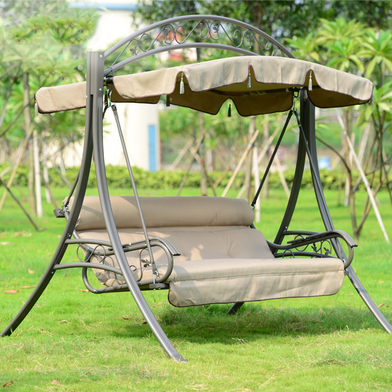 High Quality Wicker Rattan Swing Garden Chair Canopy Beach Aluminum Patio Swings Hanging Swing Chair