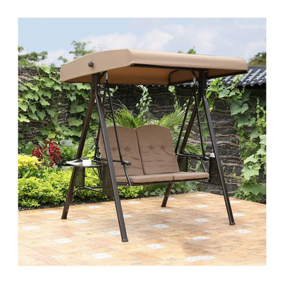 Outdoor covered three seat swing chair outdoor swings garden hanging chair patio swings