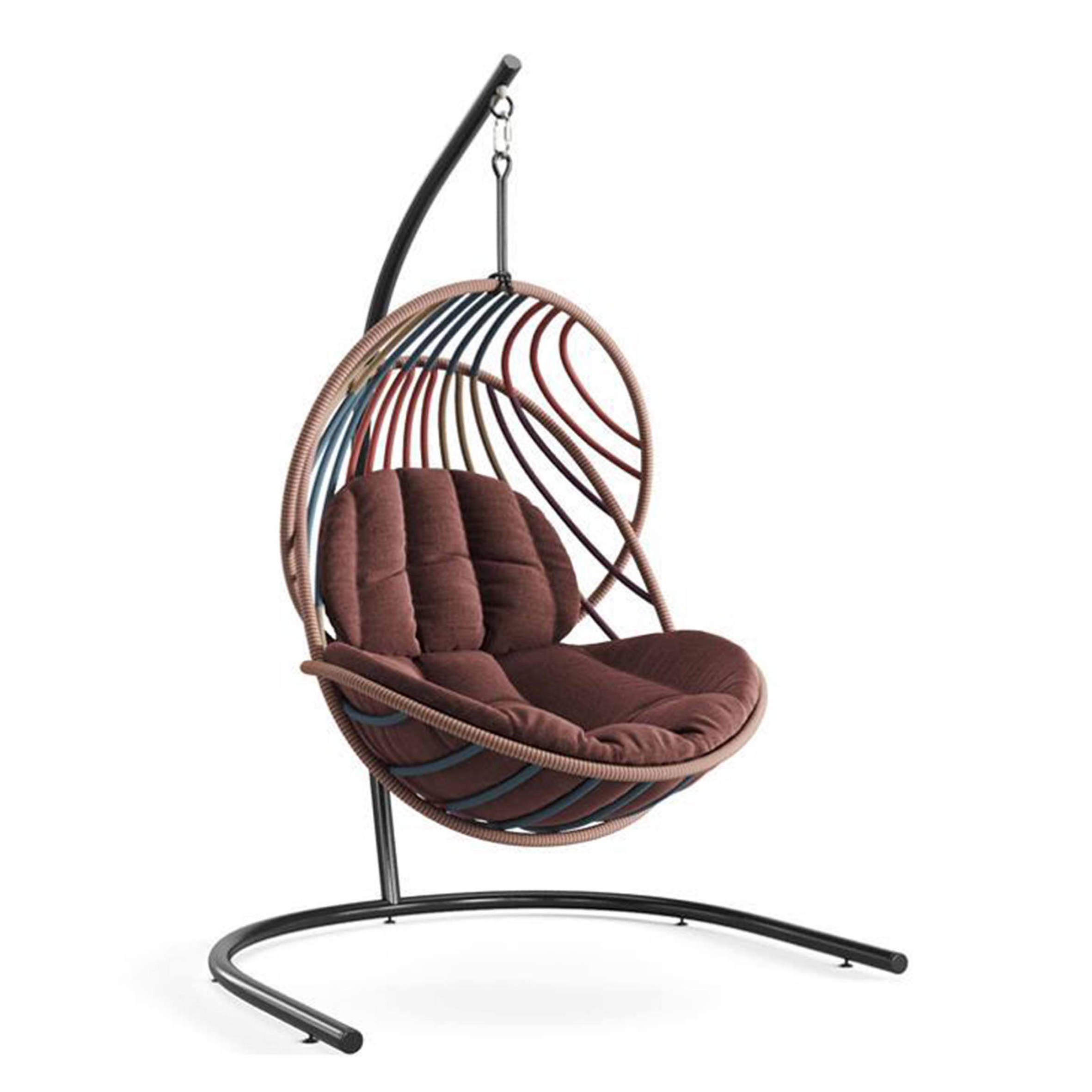 Cheap Rope Handcrafted Outdoor Furniture Hotel Balcony Rattan Egg Chair Hanging Patio Swing