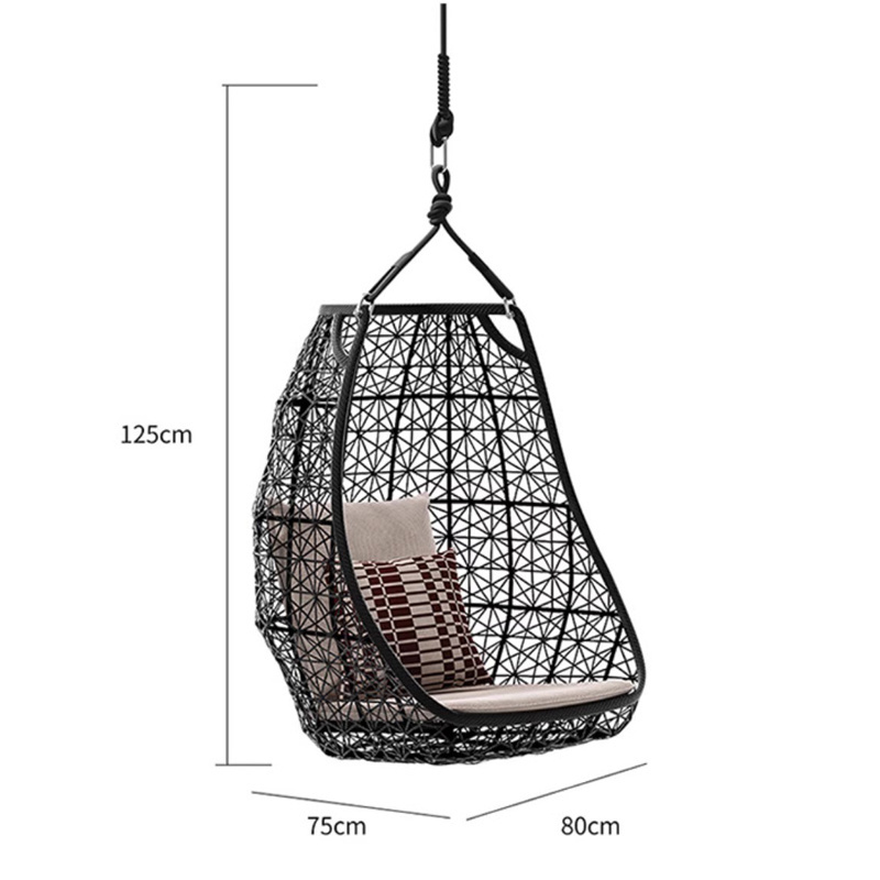 Outdoor Cradle Chair Balcony Hanging Rattan Chair Home Indoor Swing Bird's Nest Designer Garden Hammock