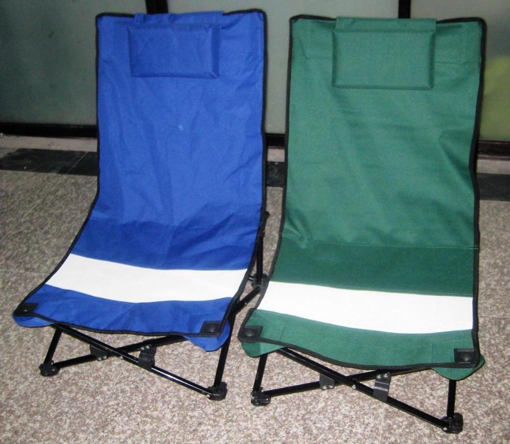 Portable Outdoor Low Seat Folding Beach Chair Durable Foldable Lounge short beach chair