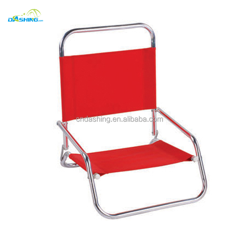 Folding low profile beach chair