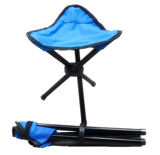 Outdoor Camping Folding Tripod Stool Portable 3 Legs Chair for Hiking Fishing Picnic Travel Beach BBQ Garden Lawn