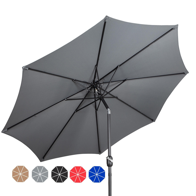 Wholesale Outdoor Sun Garden Parasol Umbrella Cafe Patio Garden Umbrellas Waterproof Polyester Outdoor Furniture