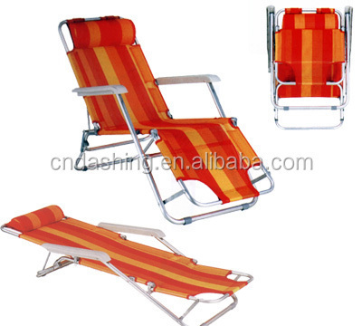 Outdoor furniture folding portable deck beach camping lounger chair wholesale factory lazy recliner chairs