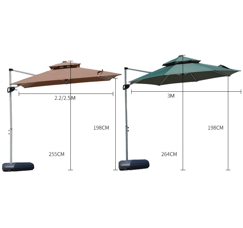 Custom Home Outdoor Garden Heavy Duty Commercial Moving Folding Patio Sun Umbrellas