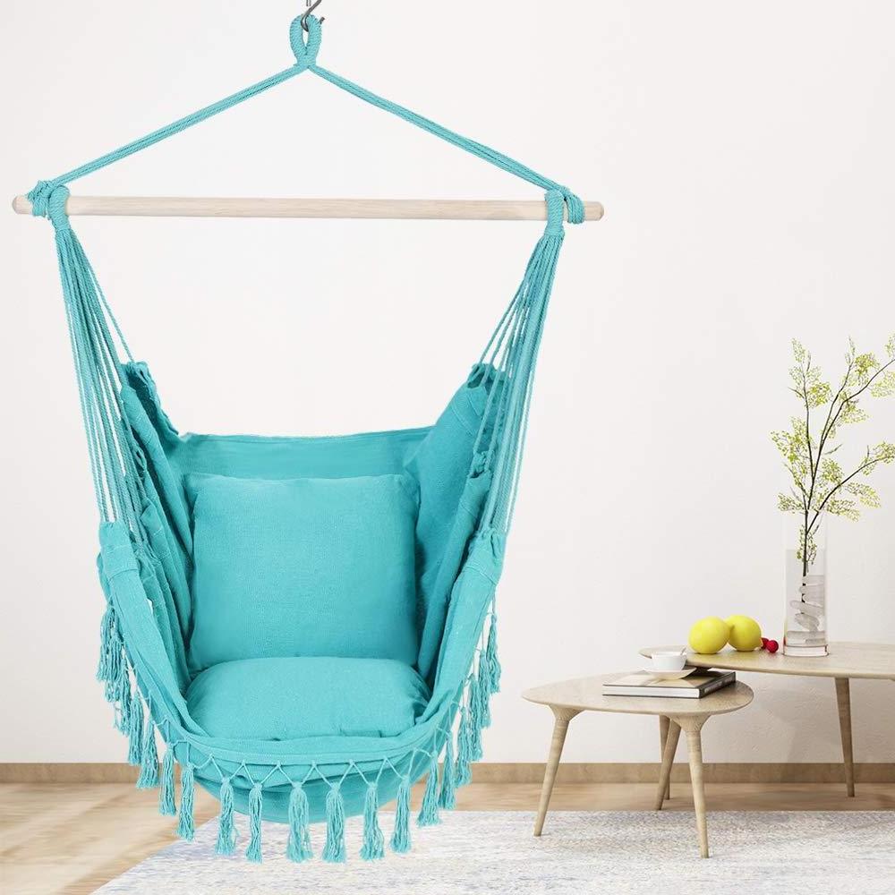 Home Indoor Stylish Portable Superb Comfort and Durability Weight Bearing 330 Lbs Hanging Swing Chair