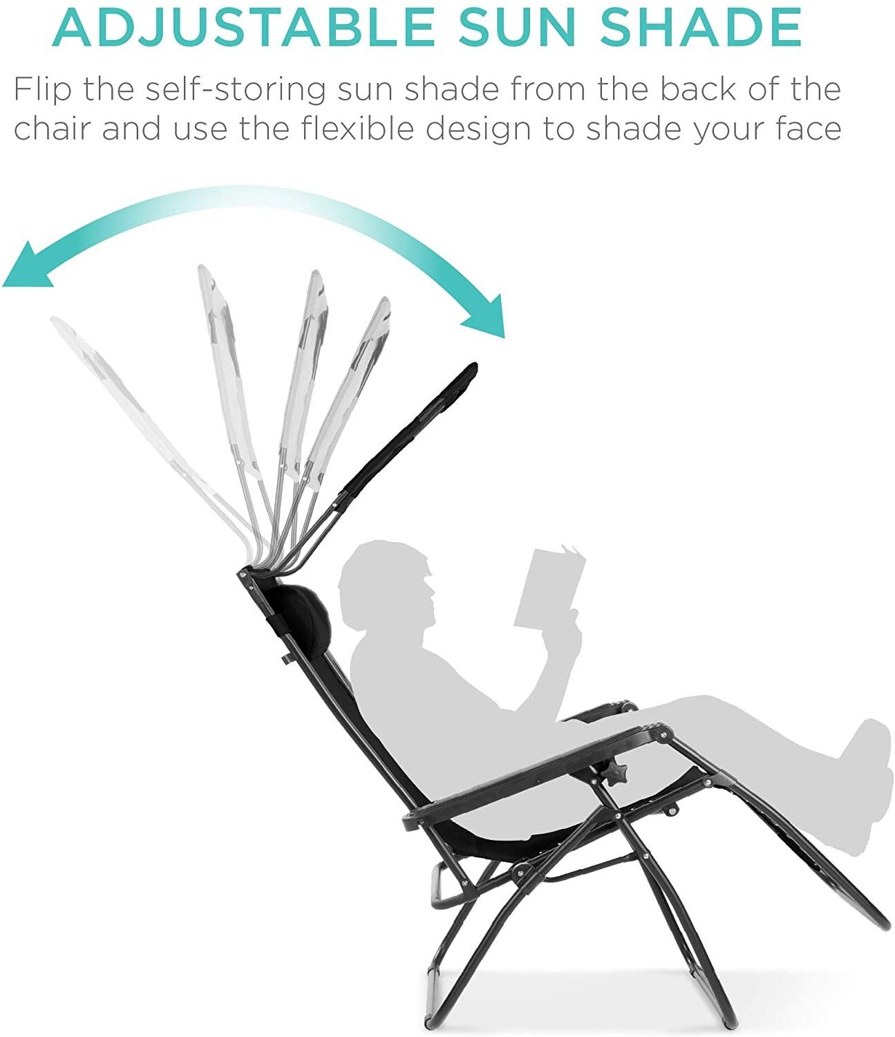 Wholesale supports 400 lbs Extra large grey folding chair with wide, adjustable zero gravity recliner with cup holder