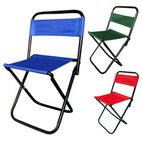 Outdoor wholesale portable folding foldable sport hiking hunting picnic camping square stool chair with backrest and cooler bag