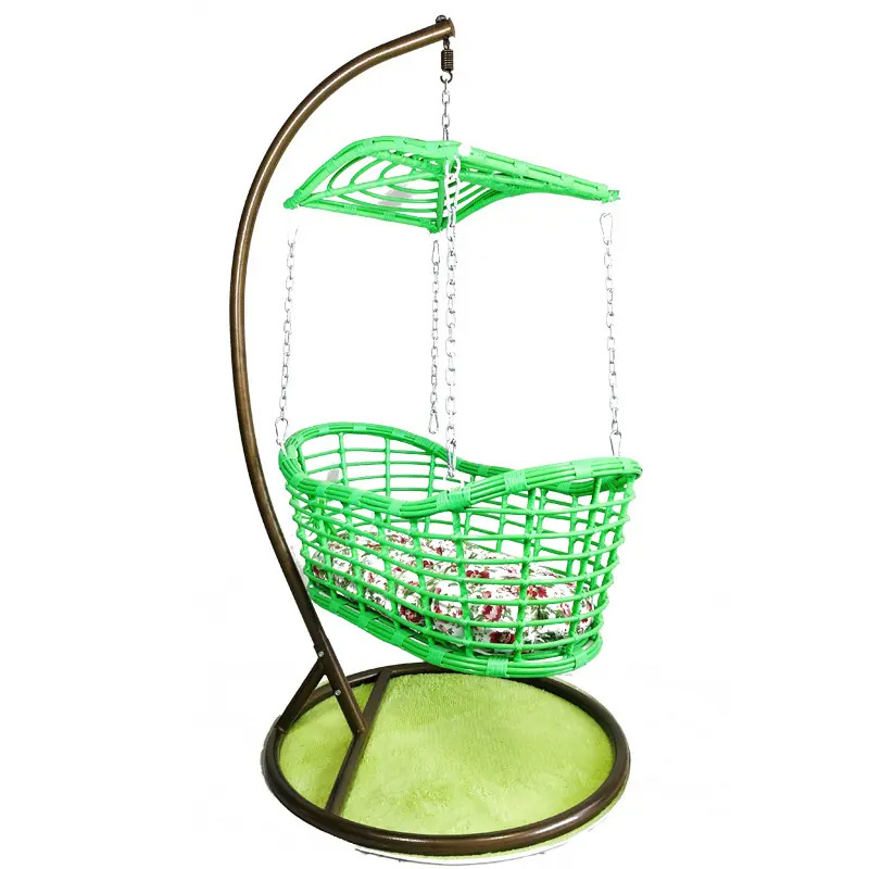 Wholesale Price Best Selling Patio Baby Swing Chair Rattan Luxury Courtyard Sleeping Basket