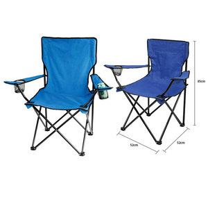 Wholesale outdoor adjustable chairs foldable picnic traveling camping beach chair with mesh cup holder