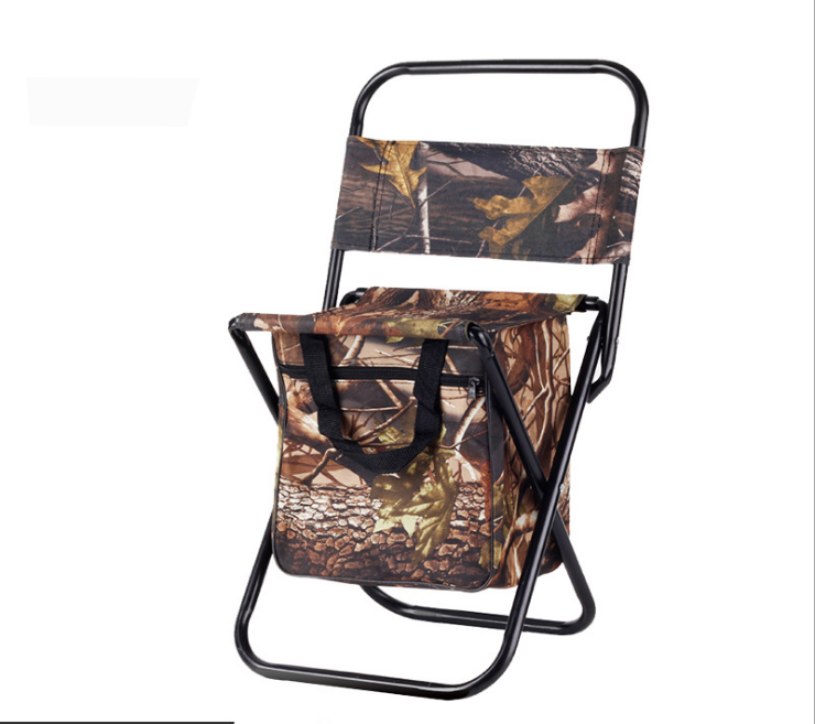 Lightweight customizable portable folding fishing picnic chair outdoor foldable aluminum backpack camping chairs with ice bag