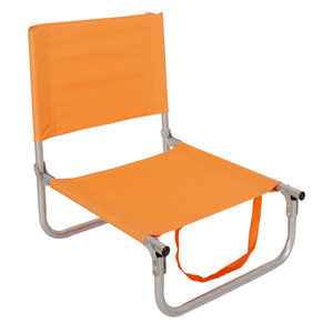 Folding low profile beach chair