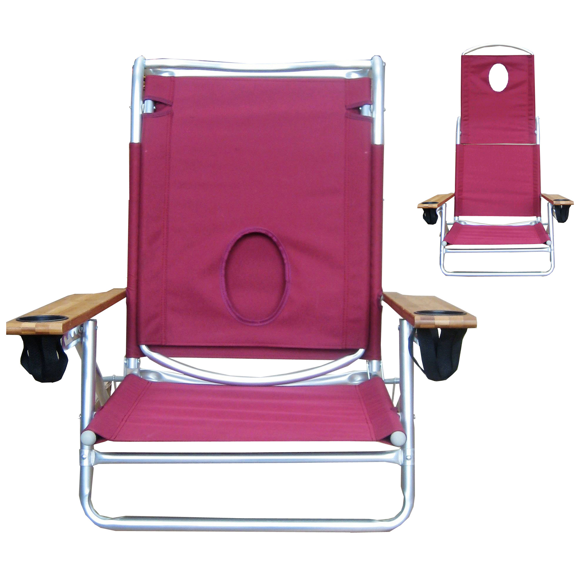 2023 Custom Modern Outdoor Lightweight Portable Folding  Camping Chair For Face Hole