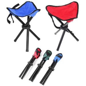 Wholesale portable popular mini three legged folding Promotional tripod fishing stool outdoor foldable hiking heavy duty chairs