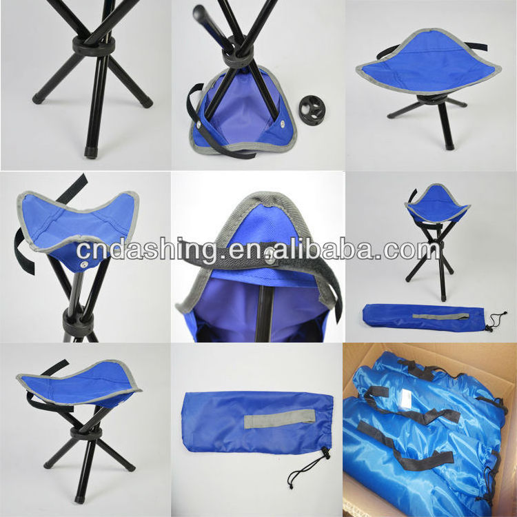 Outdoor Camping Folding Tripod Stool Portable 3 Legs Chair for Hiking Fishing Picnic Travel Beach BBQ Garden Lawn