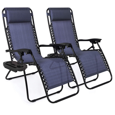 Aluminum Folding camping Beach Recliner Lounge Zero Gravity Chair Oversize outdoor folding lightweight garden reclining chairs