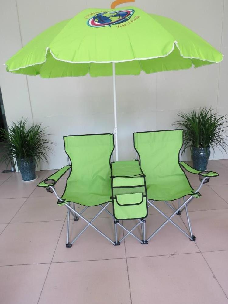 Hot Sale Outdoor Furniture folding aluminum Beach Chair Set Camping Fishing chair with umbrella