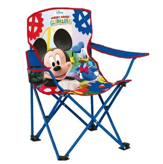 Customized Logo Outdoor Camping Cartoon Kids Folding Camping Beach Chair With Aremrest