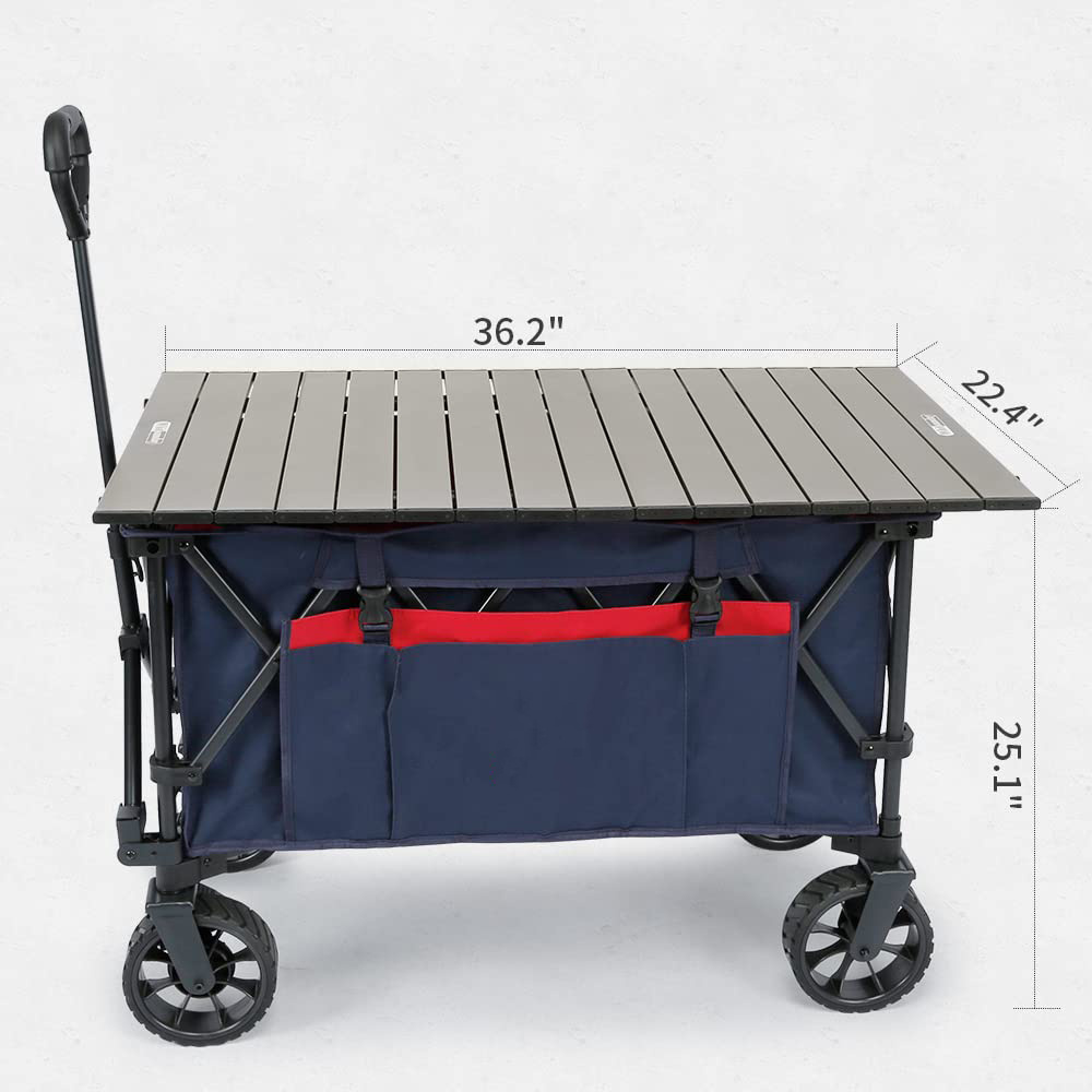 Wholesale Outdoor Hiking Travel Portable Foldable Beach Camping Wagon For Storing Camping Supplies