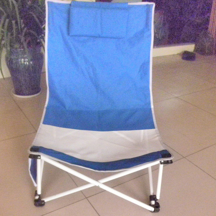 Portable Outdoor Low Seat Folding Beach Chair Durable Foldable Lounge short beach chair