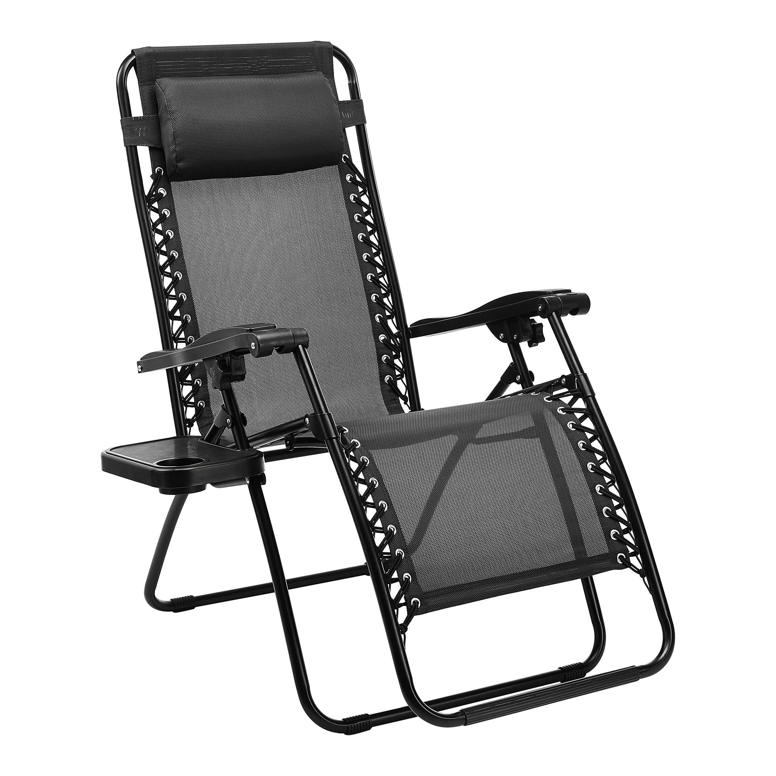 Wholesale Designer Outdoor Garden Ergonomic Lightweight Portable Folding Metal Gravity Reclining Lounge Chair