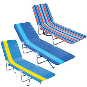 Wholesale Portable Lightweight Folding Adjustable Outdoor Adult Aluminum Camping Pool Beach Sun Loungers