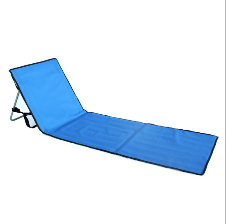 Adjustable Backrest Beach Lounger chair sand proof Folding Beach Mat Waterproof Oxford Beach Chair with Backrest