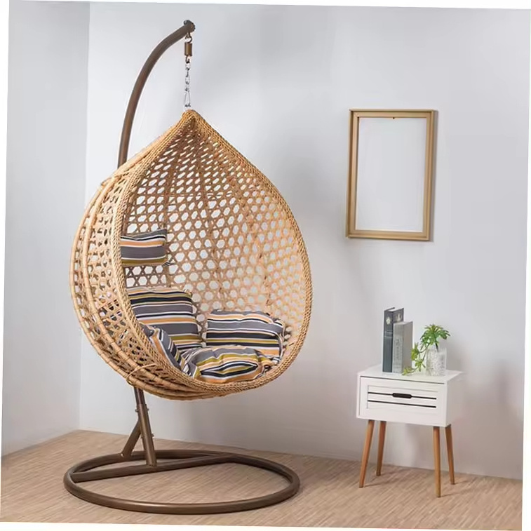 Swing camping chair out door indoor with Stand, Egg Swing Hammock Chair for Patio Bedroom Porch Garden