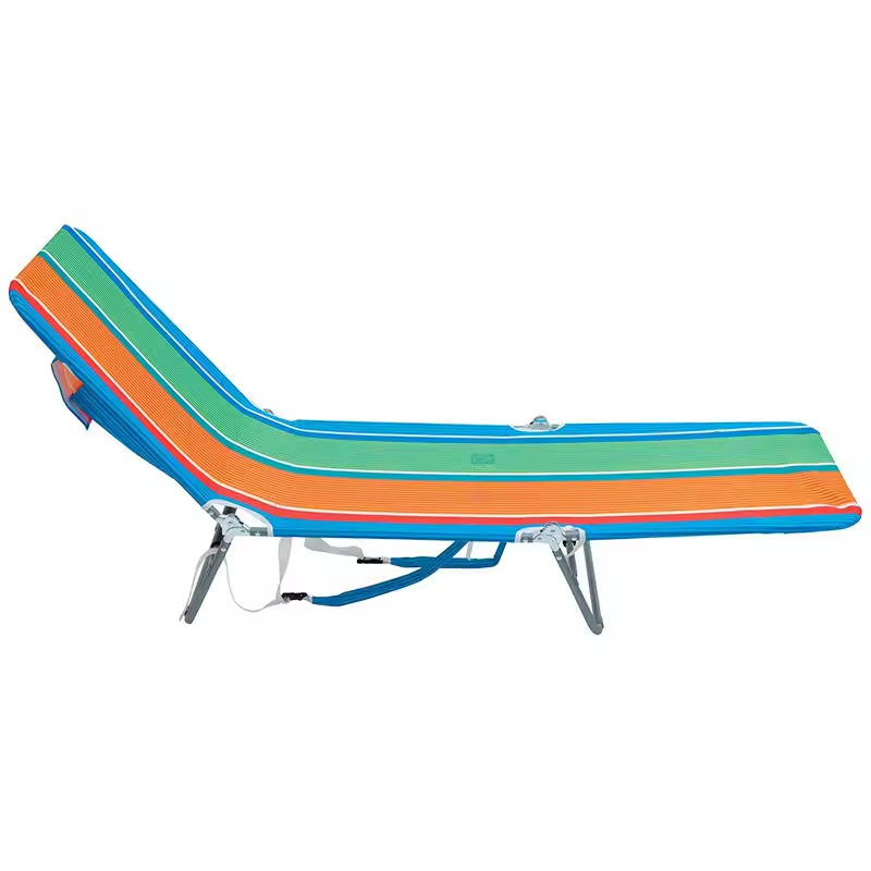 Wholesale Portable Lightweight Folding Adjustable Outdoor Adult Aluminum Camping Pool Beach Sun Loungers