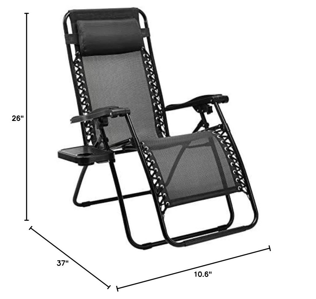 Wholesale Designer Outdoor Garden Ergonomic Lightweight Portable Folding Metal Gravity Reclining Lounge Chair